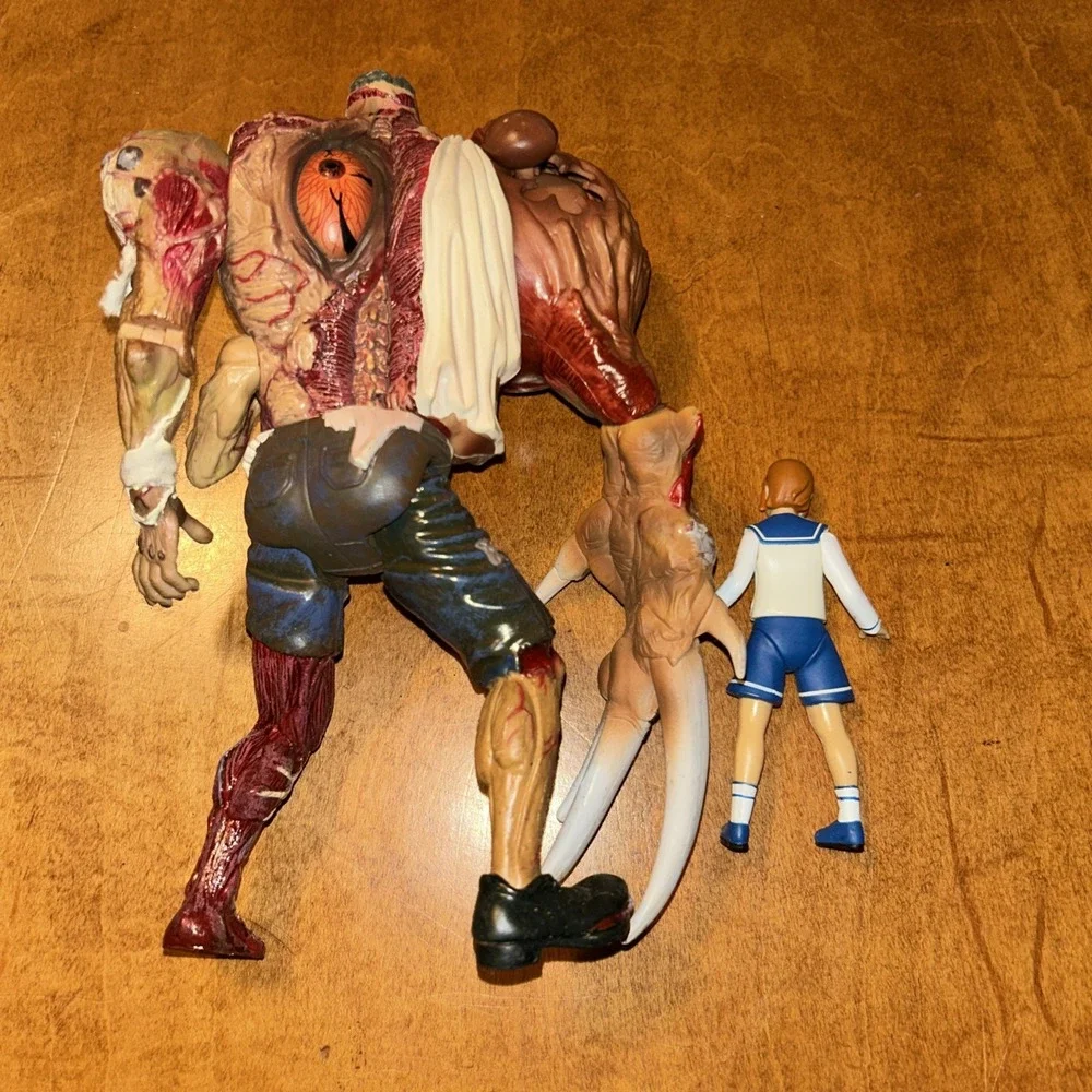 Resident Evil 2 William Birkin + Sherry Birkin Toy Biz Action Figure 1998 C2